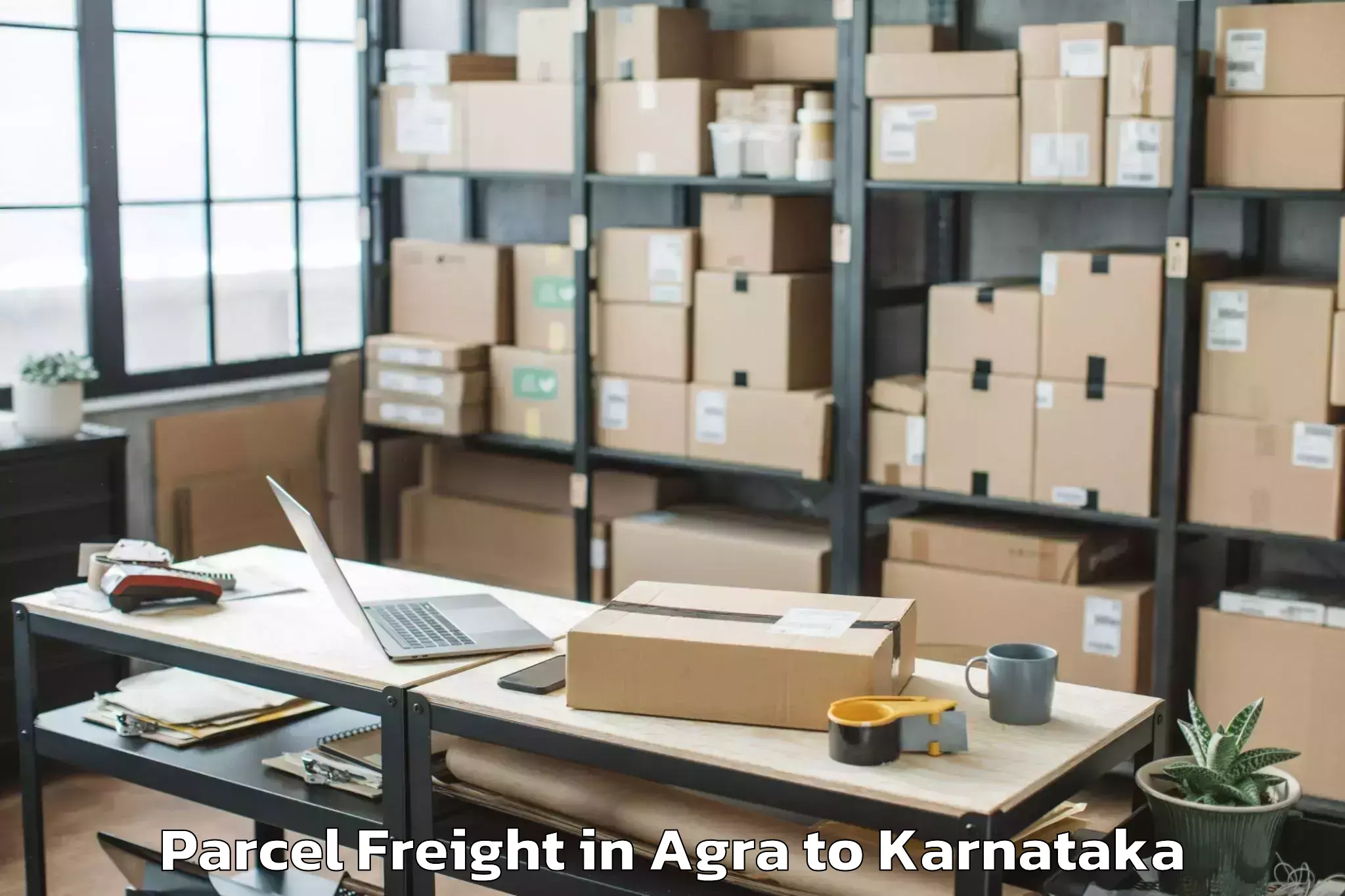 Easy Agra to Molakalmuru Parcel Freight Booking